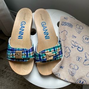 Ganni x Dr. Scholls sandals, Sz 7